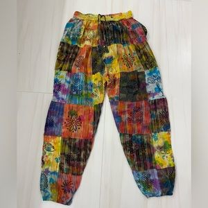 patchwork pants